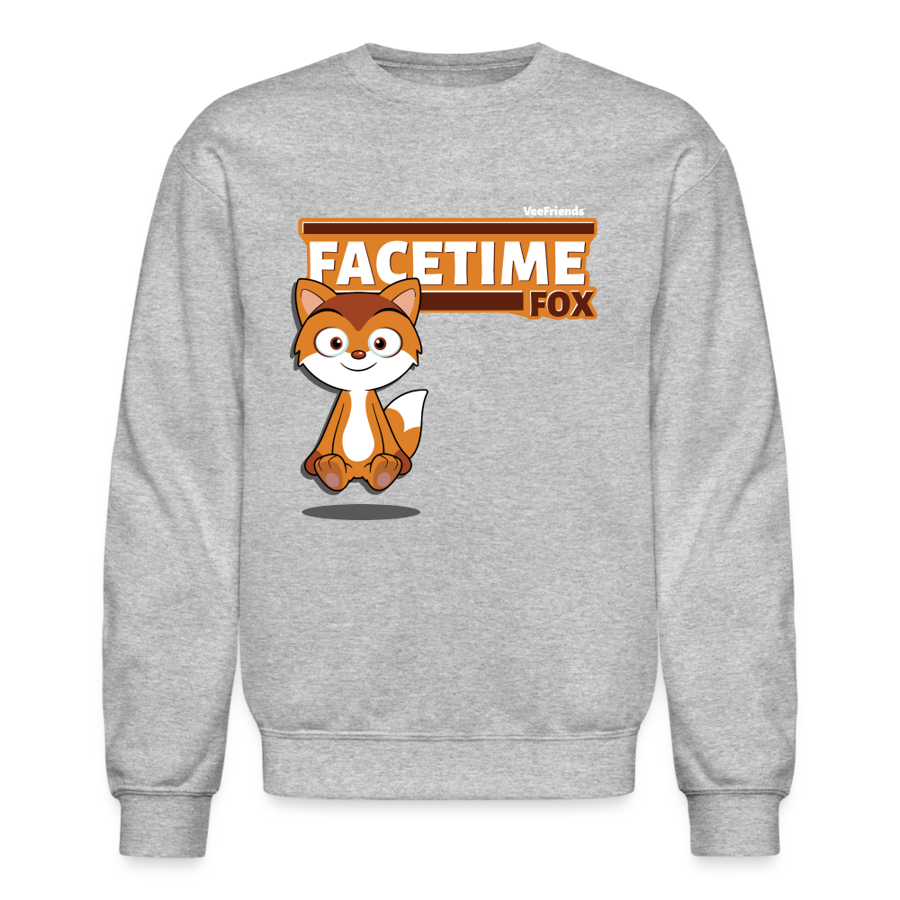 
            
                Load image into Gallery viewer, Facetime Fox Character Comfort Adult Crewneck Sweatshirt - heather gray
            
        