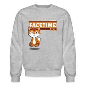 
            
                Load image into Gallery viewer, Facetime Fox Character Comfort Adult Crewneck Sweatshirt - heather gray
            
        