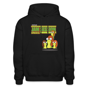Jam Session Snail Character Comfort Adult Hoodie - black