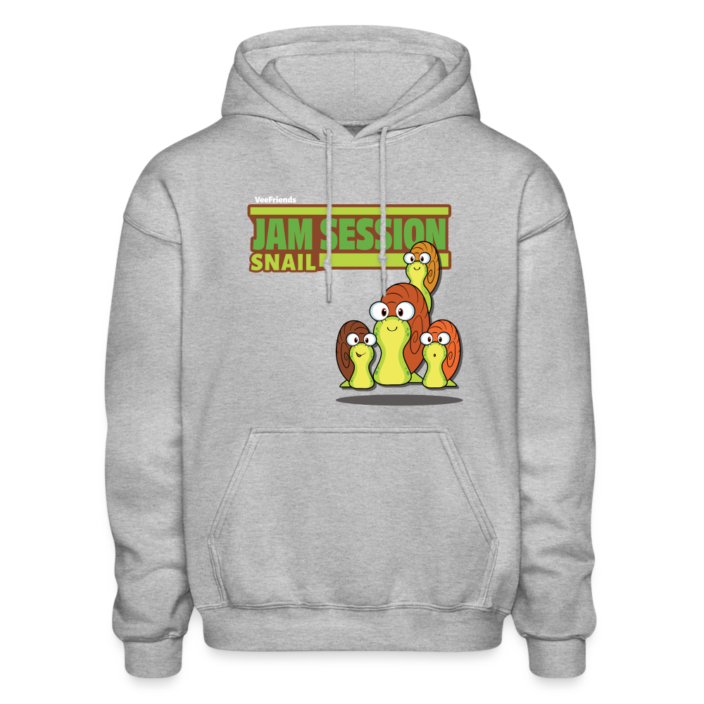 
            
                Load image into Gallery viewer, Jam Session Snail Character Comfort Adult Hoodie - heather gray
            
        