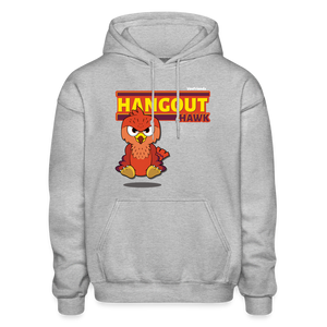 Hangout Hawk Character Comfort Adult Hoodie - heather gray