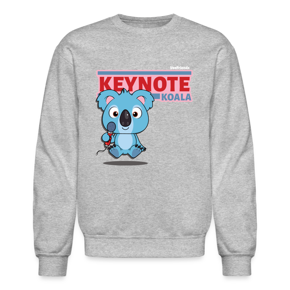 Keynote Koala Character Comfort Adult Crewneck Sweatshirt - heather gray