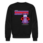 Lunch Ladybug Character Comfort Adult Crewneck Sweatshirt - black
