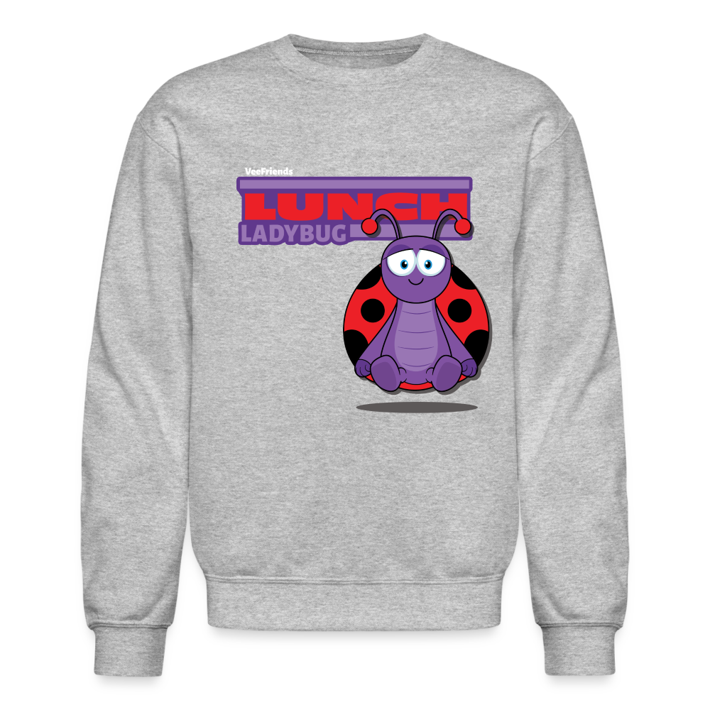 
            
                Load image into Gallery viewer, Lunch Ladybug Character Comfort Adult Crewneck Sweatshirt - heather gray
            
        