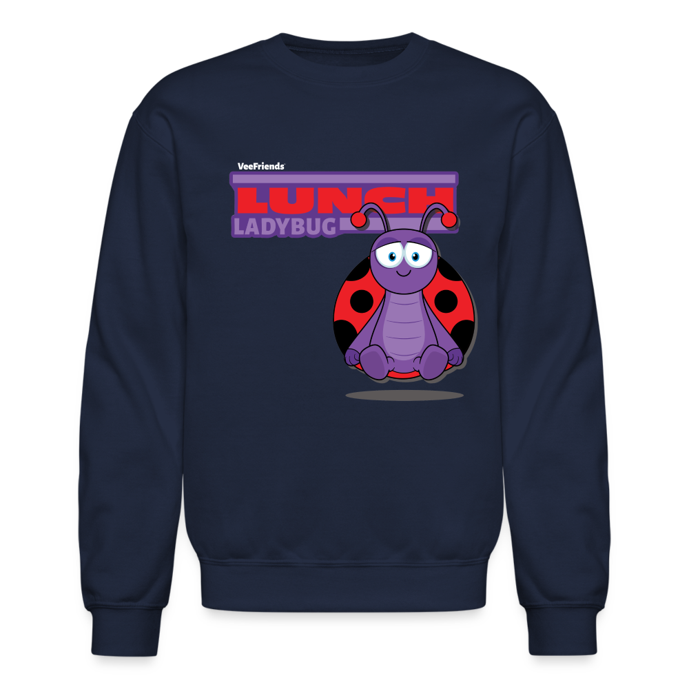 
            
                Load image into Gallery viewer, Lunch Ladybug Character Comfort Adult Crewneck Sweatshirt - navy
            
        