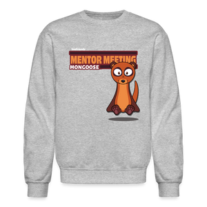 Mentor Meeting Mongoose Character Comfort Adult Crewneck Sweatshirt - heather gray