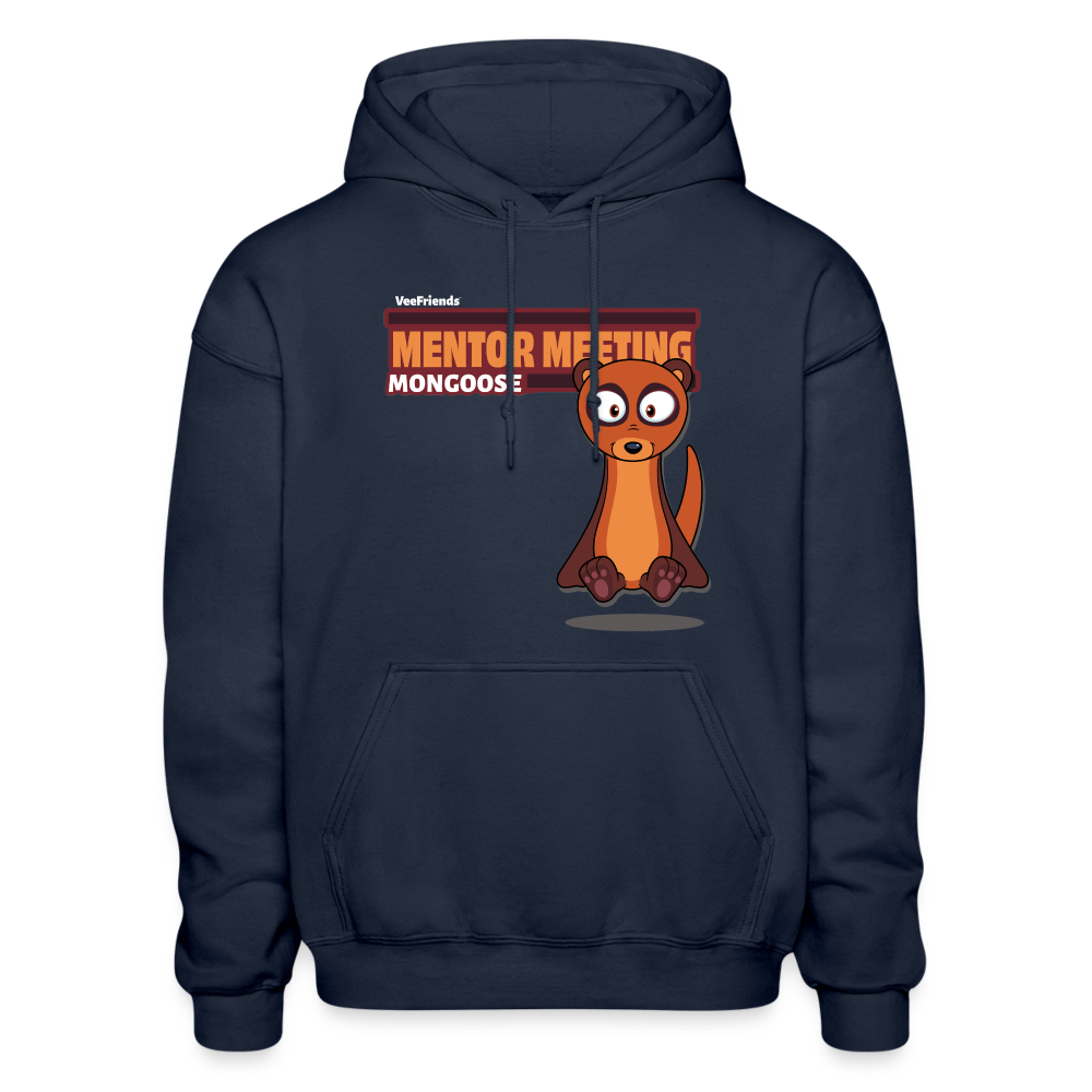 Mentor Meeting Mongoose Character Comfort Adult Hoodie - navy