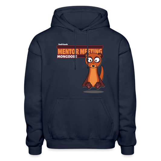 Mentor Meeting Mongoose Character Comfort Adult Hoodie - navy