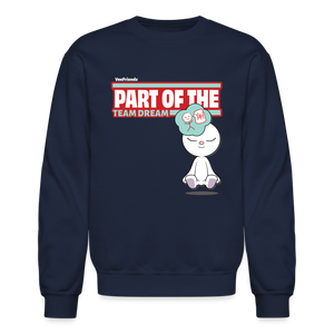 
            
                Load image into Gallery viewer, Part Of The Team Dream Character Comfort Adult Crewneck Sweatshirt - navy
            
        