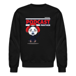 Podcast Panther Character Comfort Adult Crewneck Sweatshirt - black