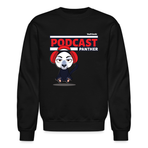 
            
                Load image into Gallery viewer, Podcast Panther Character Comfort Adult Crewneck Sweatshirt - black
            
        