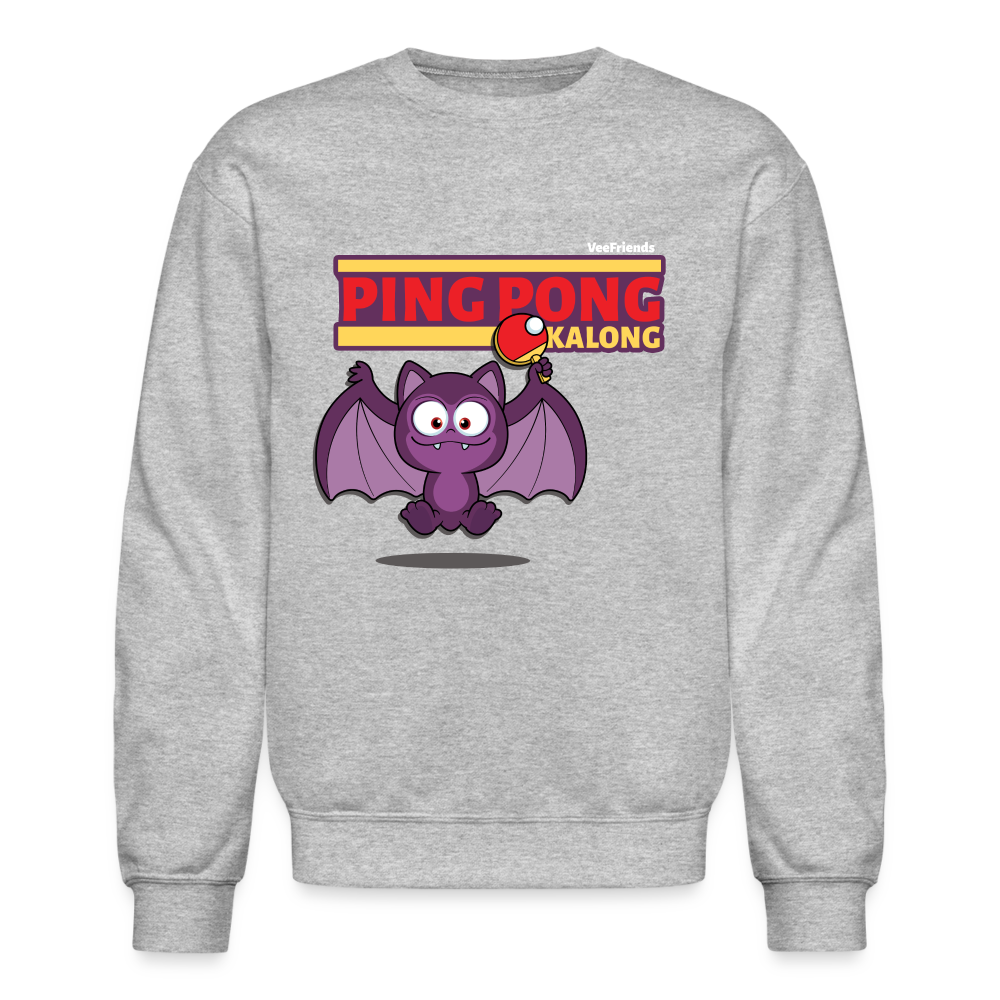 Ping Pong Kalong Character Comfort Adult Crewneck Sweatshirt - heather gray