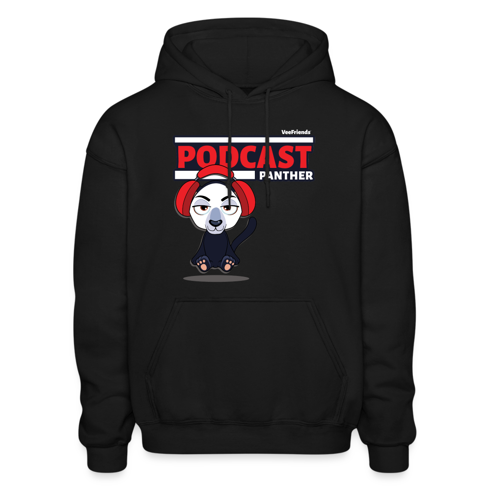 Podcast Panther Character Comfort Adult Hoodie - black