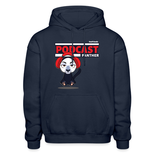 Podcast Panther Character Comfort Adult Hoodie - navy