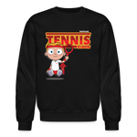 Tennis Elbow Character Comfort Adult Crewneck Sweatshirt - black