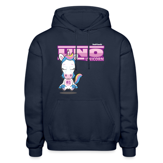 Uno Unicorn Character Comfort Adult Hoodie - navy