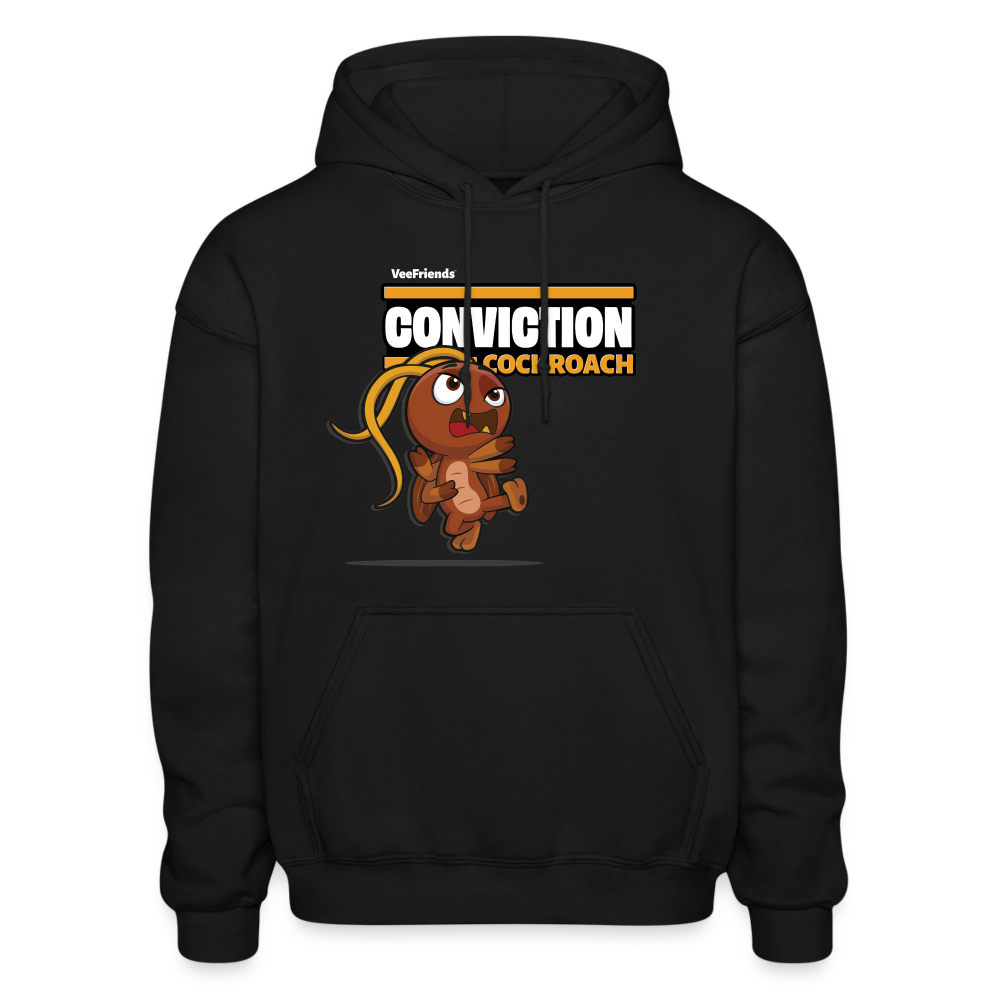 Conviction Cockroach Character Comfort Adult Hoodie - black