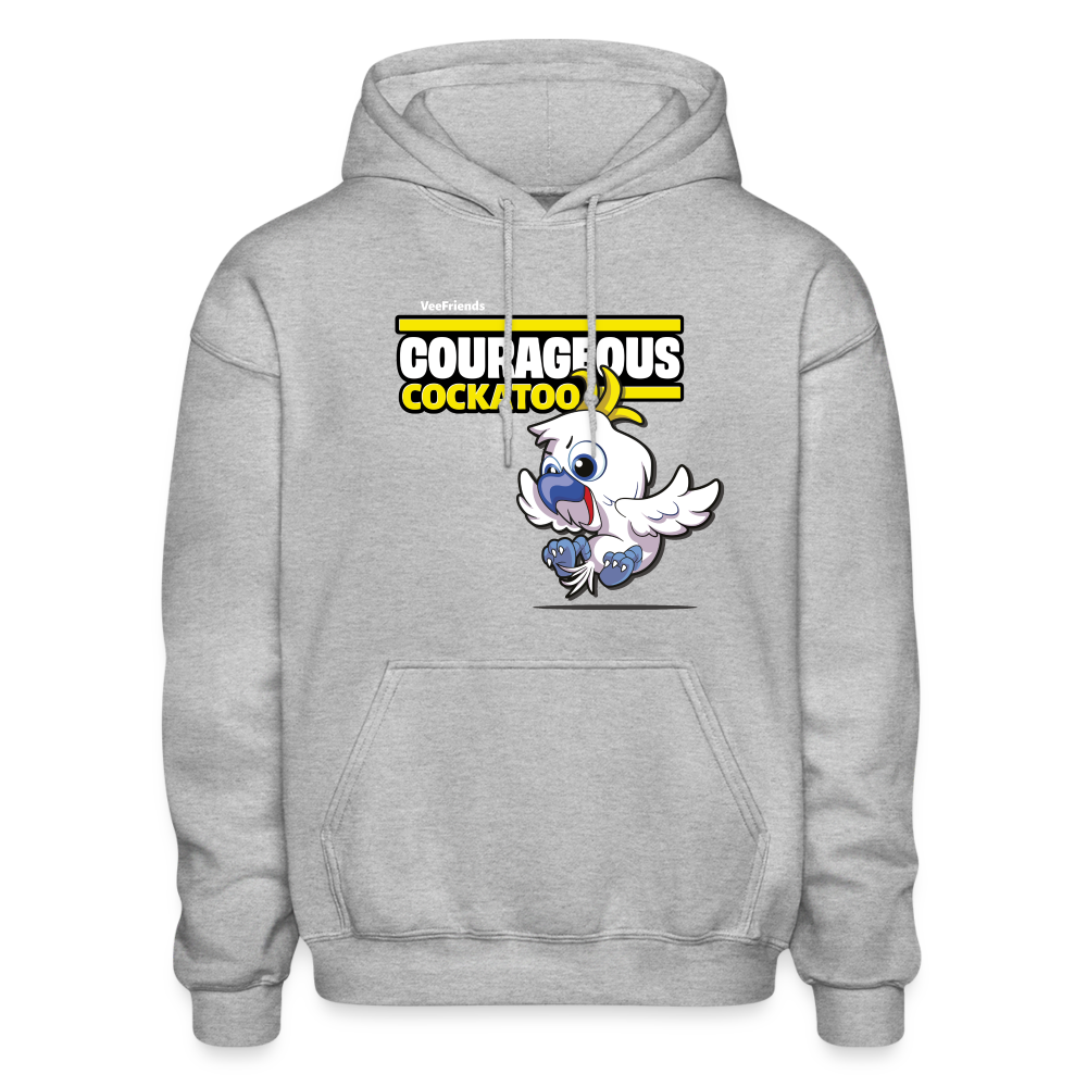 Courageous Cockatoo Character Comfort Adult Hoodie - heather gray