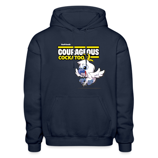 Courageous Cockatoo Character Comfort Adult Hoodie - navy