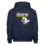 Courageous Cockatoo Character Comfort Adult Hoodie - navy