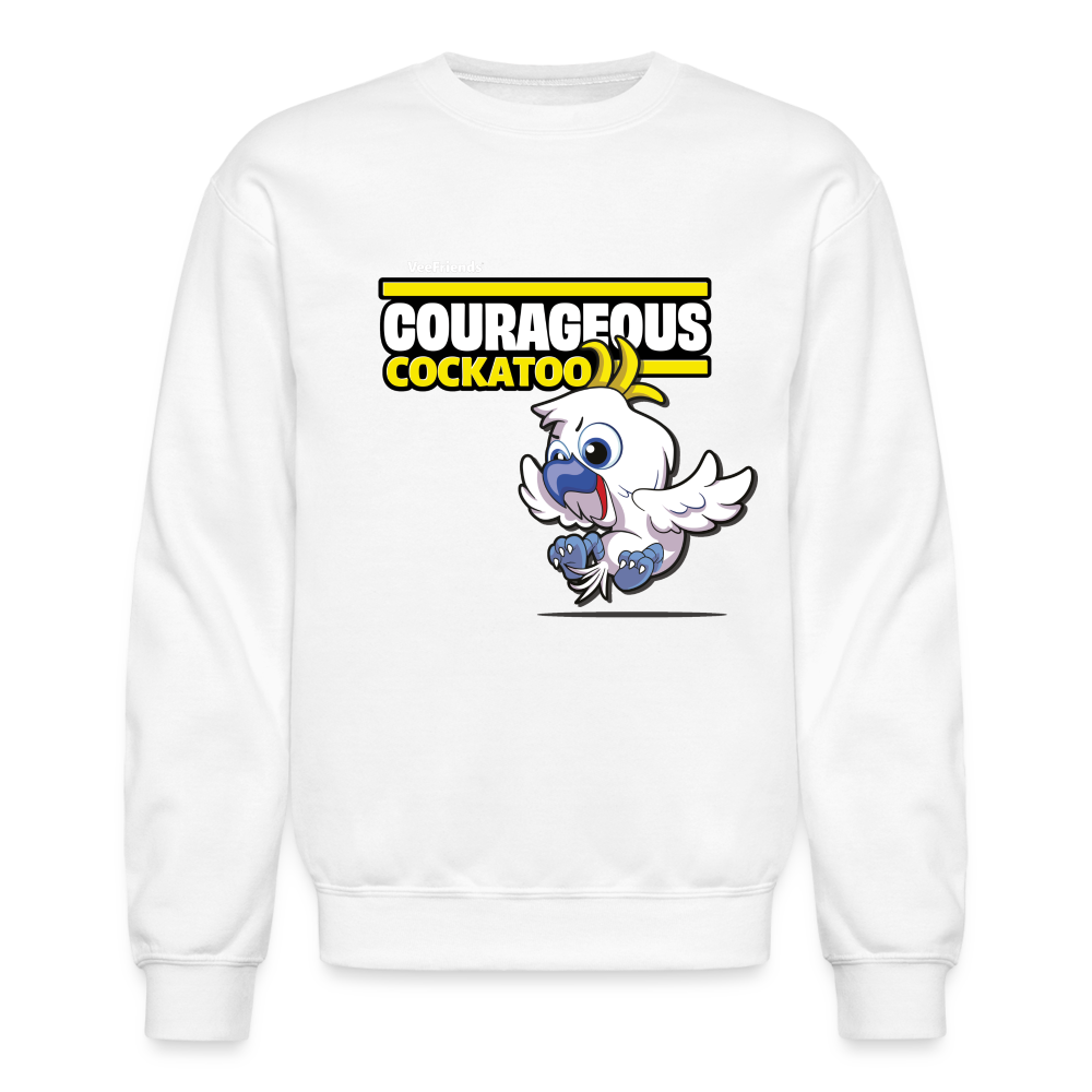 
            
                Load image into Gallery viewer, Courageous Cockatoo Character Comfort Adult Crewneck Sweatshirt - white
            
        
