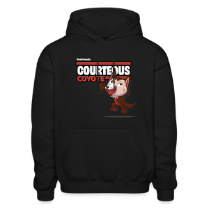 Courteous Coyote Character Comfort Adult Hoodie - black