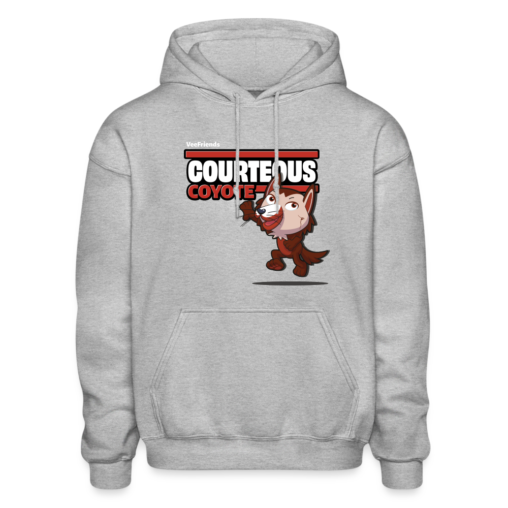 Courteous Coyote Character Comfort Adult Hoodie - heather gray