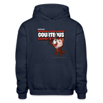 Courteous Coyote Character Comfort Adult Hoodie - navy