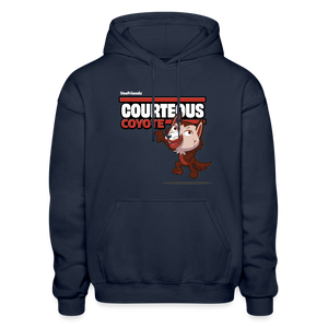 
            
                Load image into Gallery viewer, Courteous Coyote Character Comfort Adult Hoodie - navy
            
        