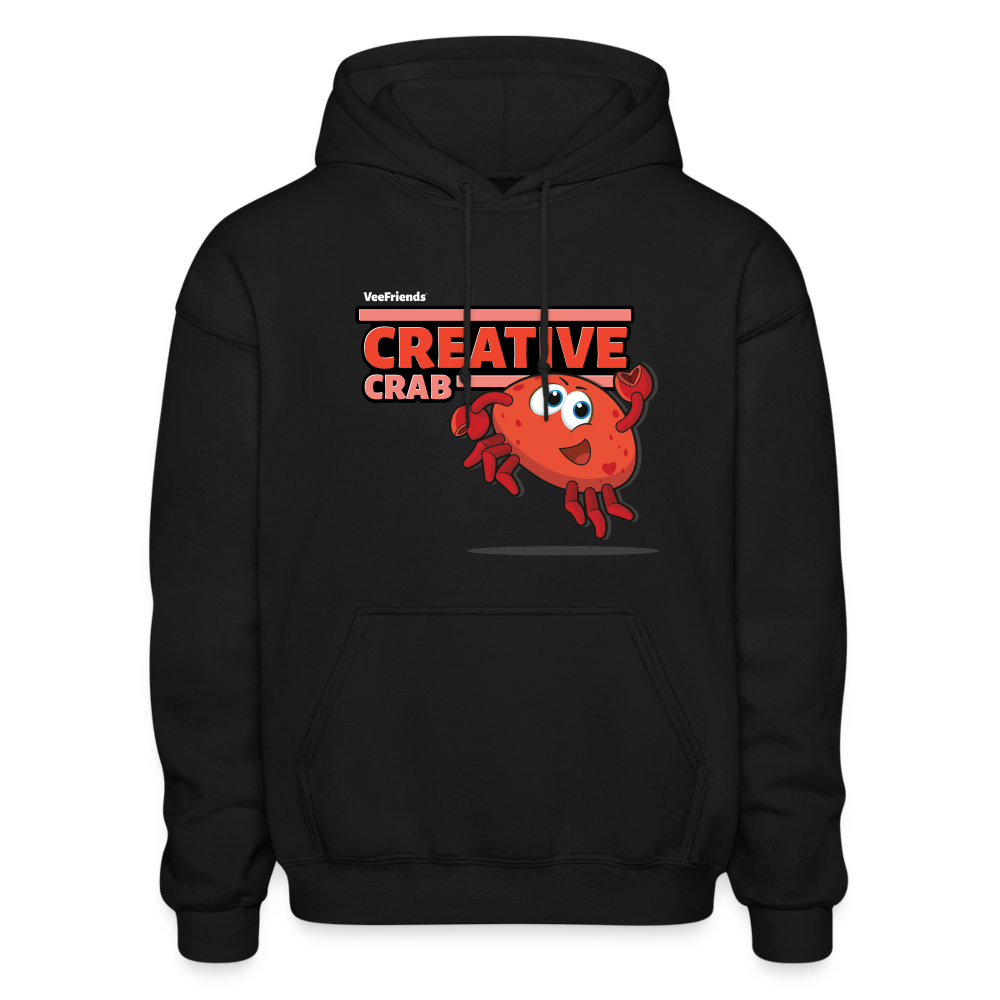
            
                Load image into Gallery viewer, Creative Crab Character Comfort Adult Hoodie - black
            
        