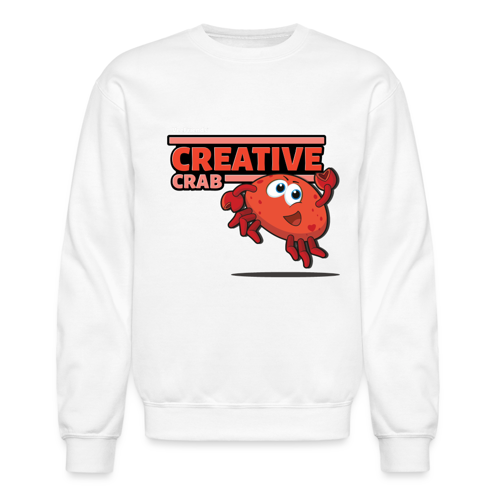 
            
                Load image into Gallery viewer, Creative Crab Character Comfort Adult Crewneck Sweatshirt - white
            
        