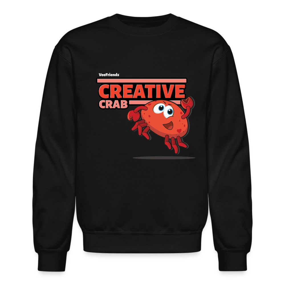 
            
                Load image into Gallery viewer, Creative Crab Character Comfort Adult Crewneck Sweatshirt - black
            
        