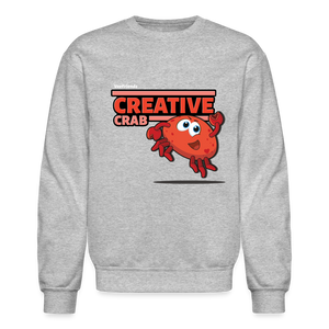 
            
                Load image into Gallery viewer, Creative Crab Character Comfort Adult Crewneck Sweatshirt - heather gray
            
        