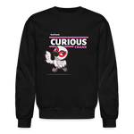 Curious Crane Character Comfort Adult Crewneck Sweatshirt - black