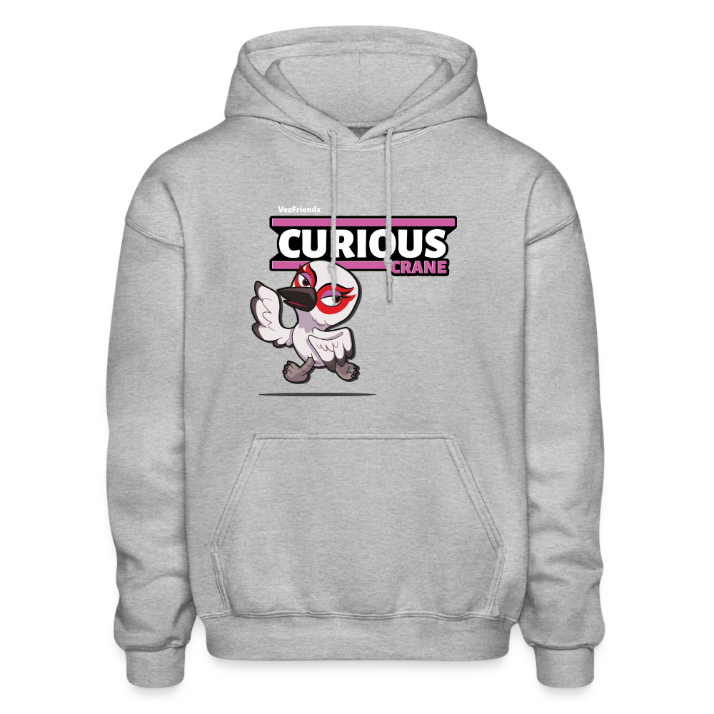 Curious Crane Character Comfort Adult Hoodie - heather gray