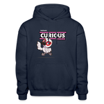 Curious Crane Character Comfort Adult Hoodie - navy