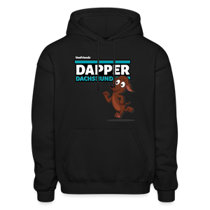 Dapper Dachshund Character Comfort Adult Hoodie - black