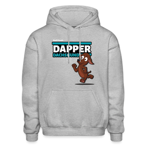 Dapper Dachshund Character Comfort Adult Hoodie - heather gray