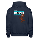 Dapper Dachshund Character Comfort Adult Hoodie - navy
