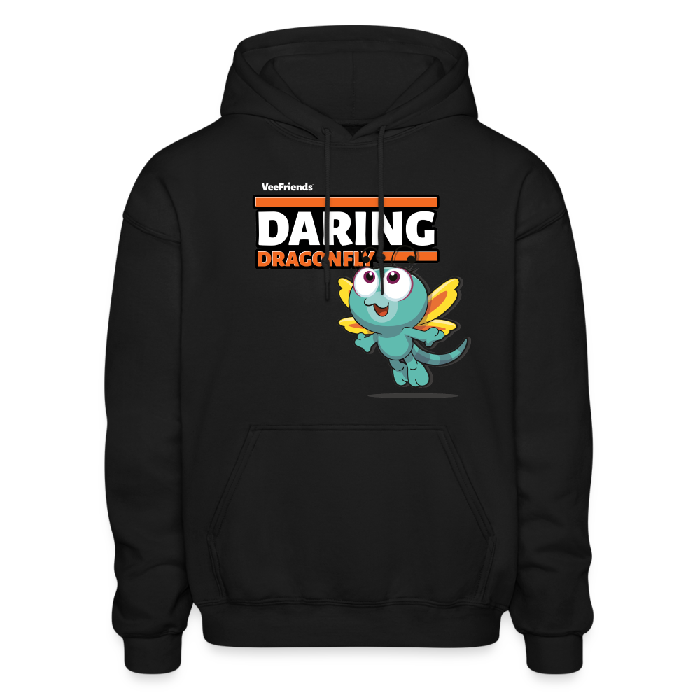 Daring Dragonfly Character Comfort Adult Hoodie - black