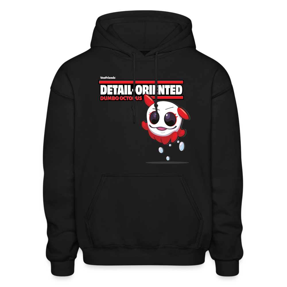 Detail-Oriented Dumbo Octopus Character Comfort Adult Hoodie - black