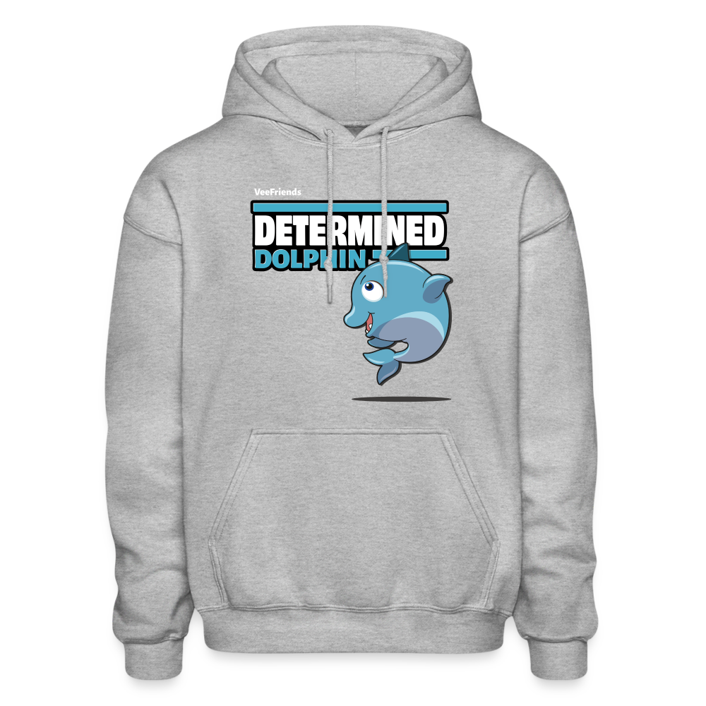 
            
                Load image into Gallery viewer, Determined Dolphin Character Comfort Adult Hoodie - heather gray
            
        
