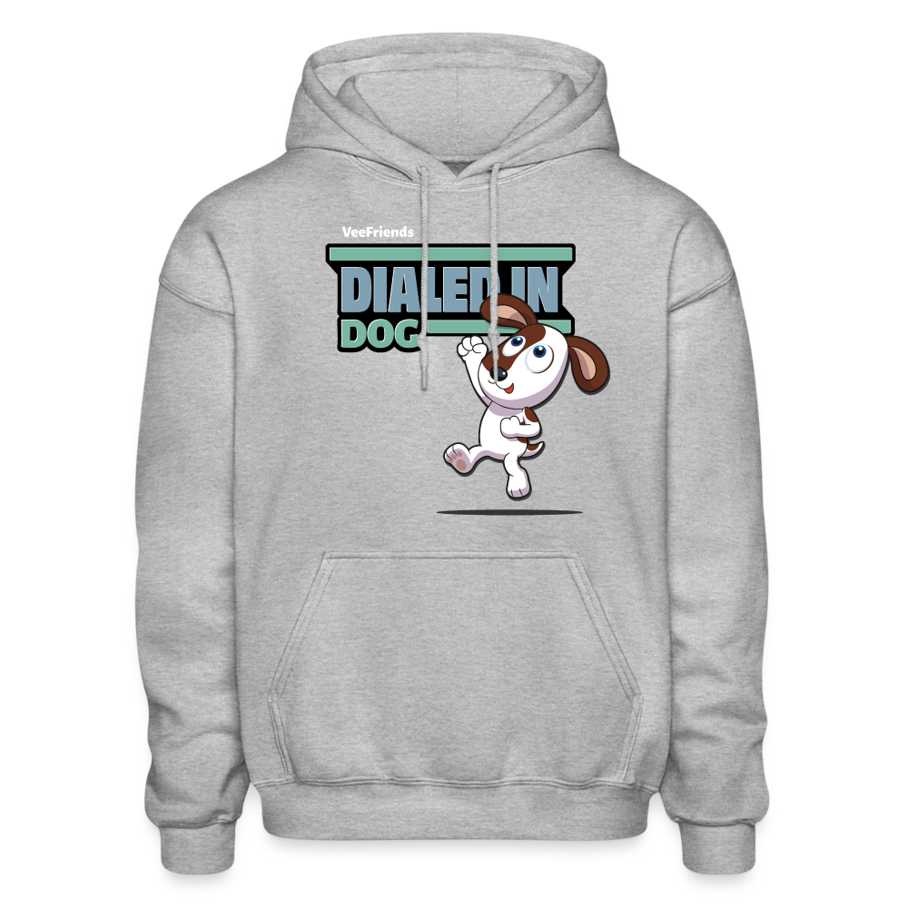 Dialed In Dog Character Comfort Adult Hoodie - heather gray