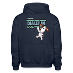Dialed In Dog Character Comfort Adult Hoodie - navy