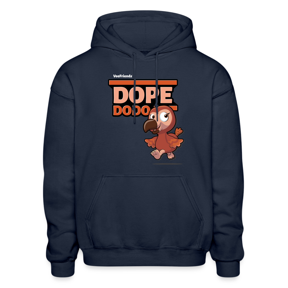 Dope Dodo Character Comfort Adult Hoodie - navy