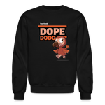 Dope Dodo Character Comfort Adult Crewneck Sweatshirt - black