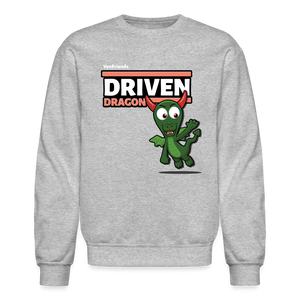 
            
                Load image into Gallery viewer, Driven Dragon Character Comfort Adult Crewneck Sweatshirt - heather gray
            
        