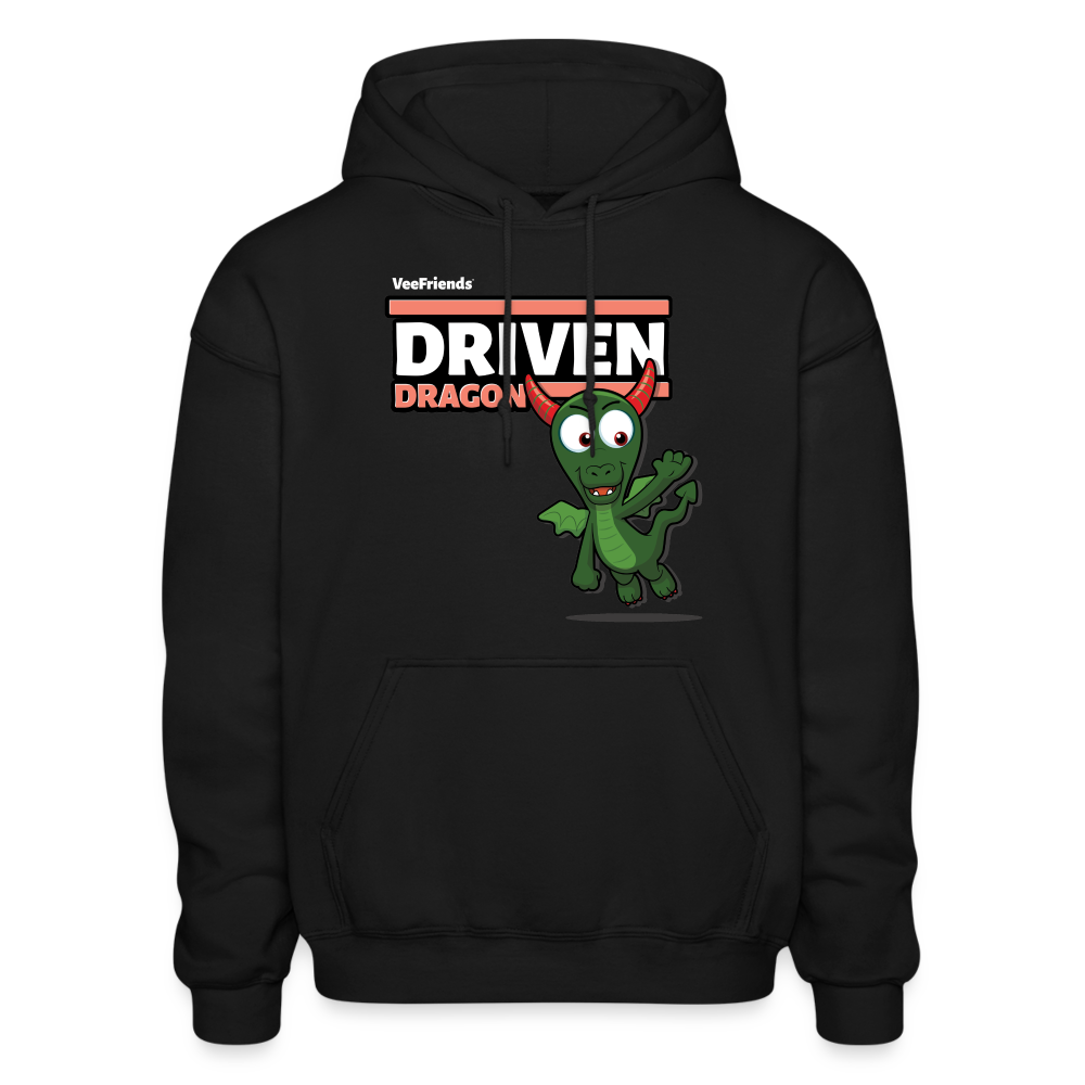 Driven Dragon Character Comfort Adult Hoodie - black