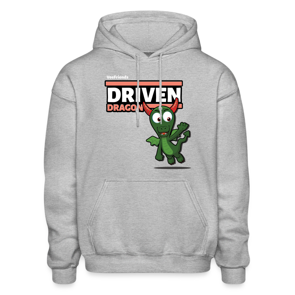 Driven Dragon Character Comfort Adult Hoodie - heather gray