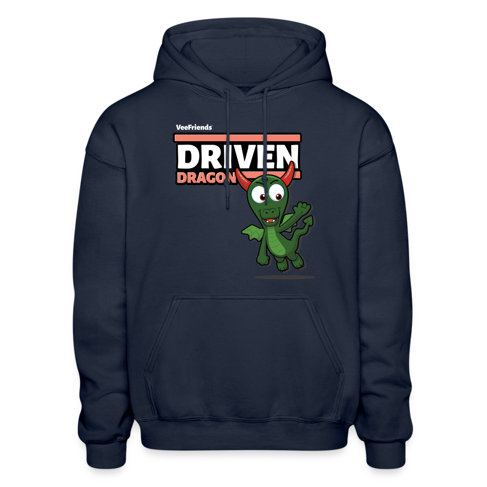 Driven Dragon Character Comfort Adult Hoodie - navy